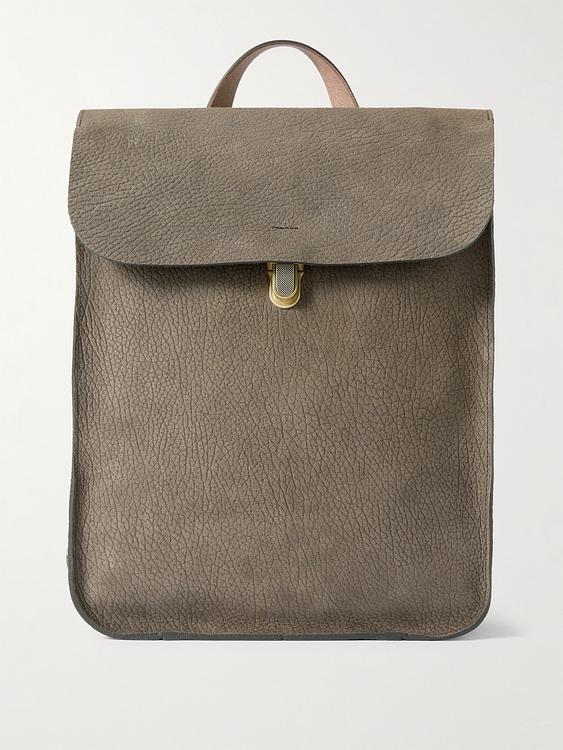 Taupe backpack from Bleu de Chauffe