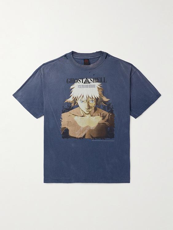 Print blue t-shirt from Saint Mxxxxxx