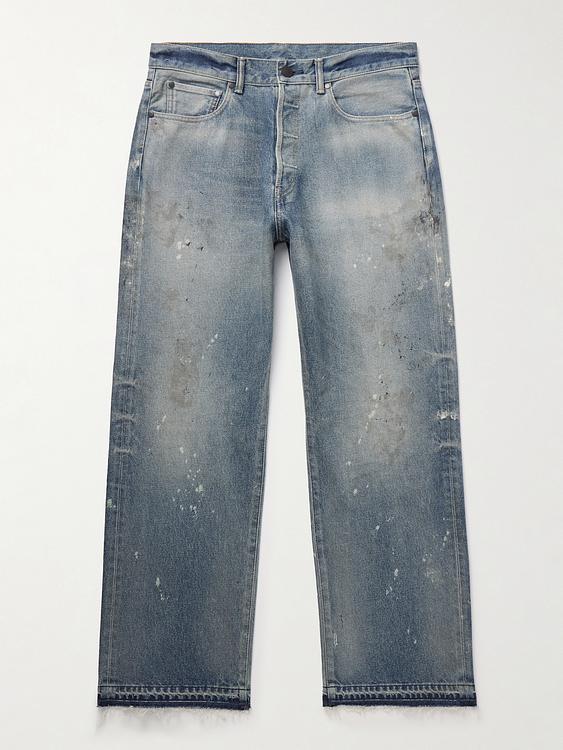 Grey distressed jeans from John Elliott