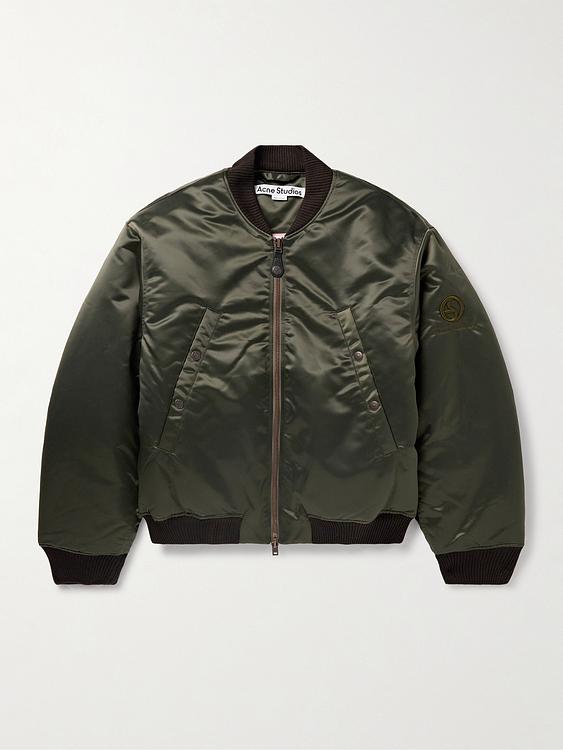 Dark green bomber jacket from Acne Studios