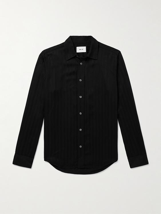 Striped black casual shirt from NN07