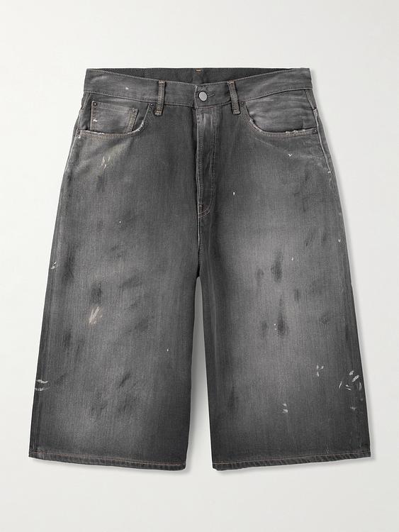 Dark grey denim shorts from Acne Studios