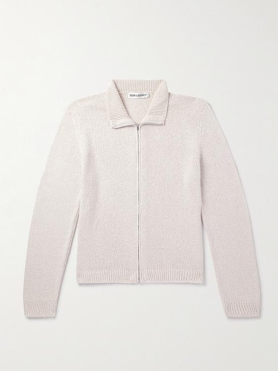 White cardigan from Our Legacy