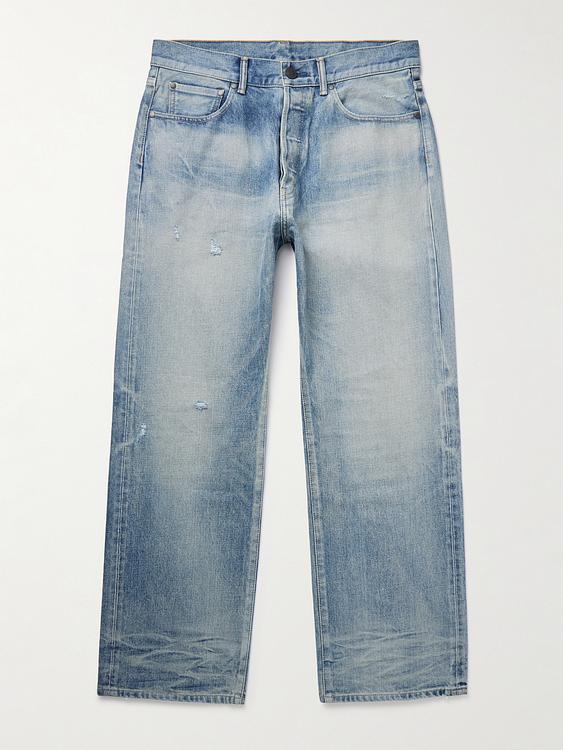 Grey distressed jeans from John Elliott