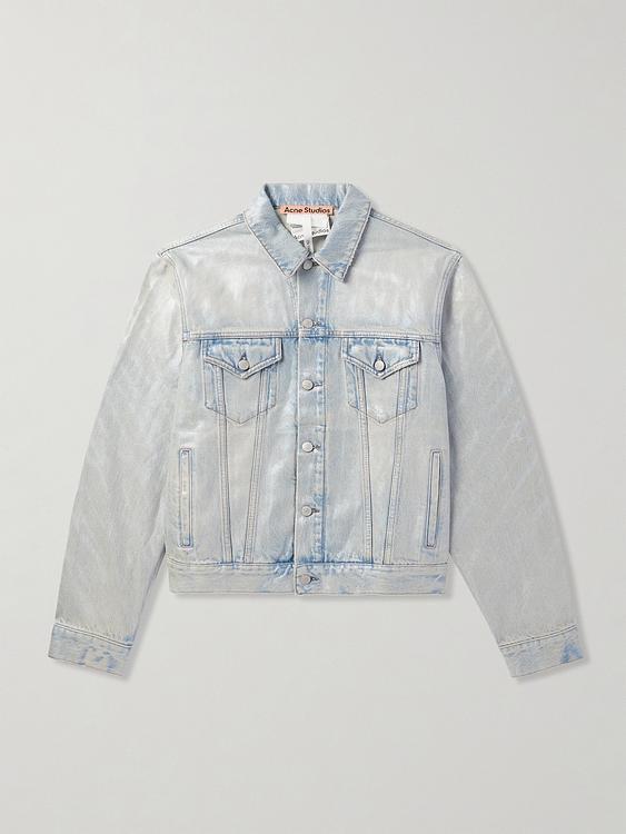 Grey denim jacket from Acne Studios