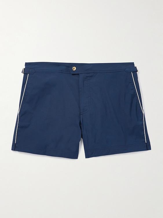 Dark blue swim shorts from Tom Ford