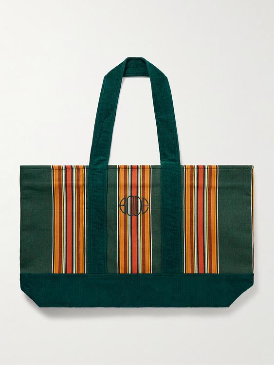 Striped multicolor tote bag from Bode