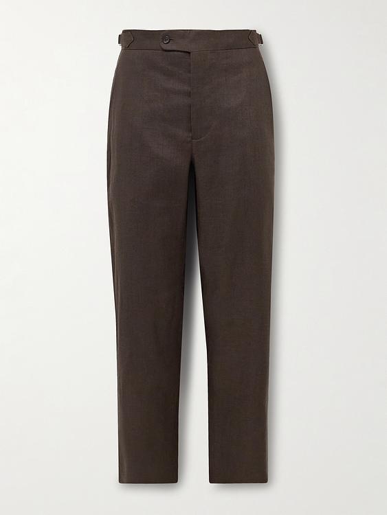 Dark brown suit trousers from Bode