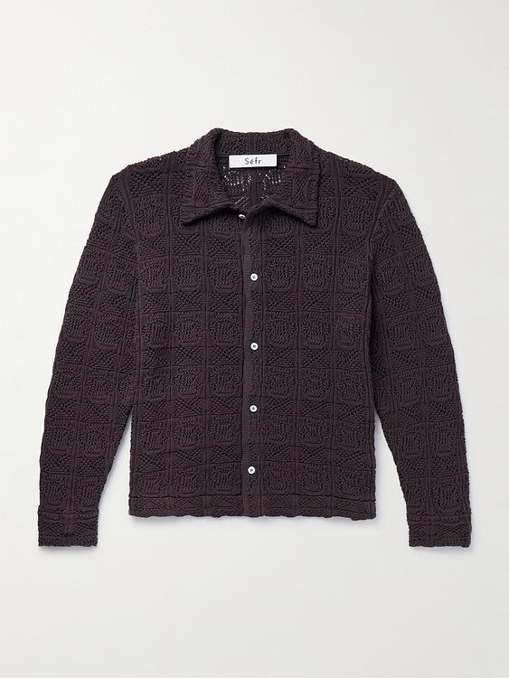 Dark brown cardigan from Séfr