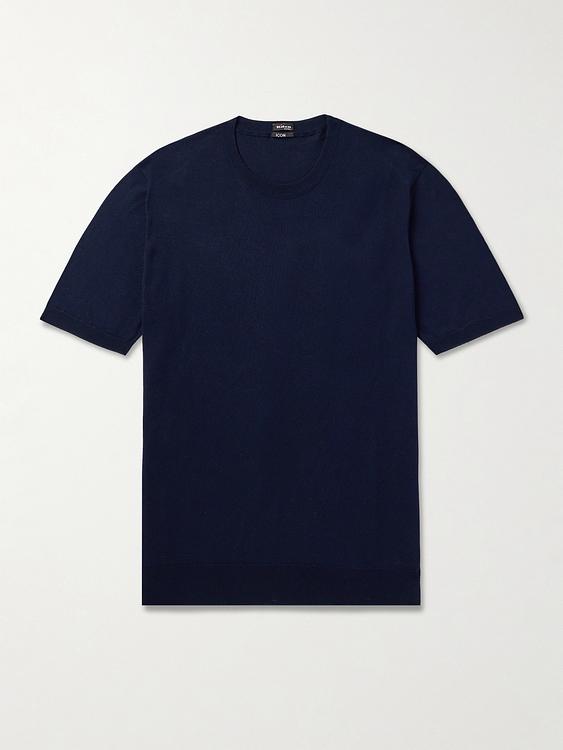 Dark blue t-shirt from Kiton