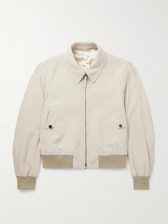 Beige bomber jacket from Tom Ford