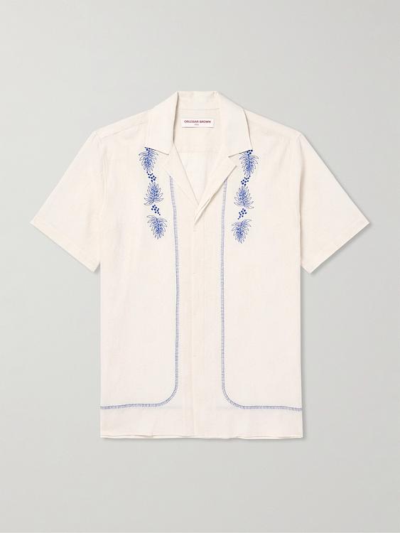 Print light pink t-shirt from Orlebar Brown