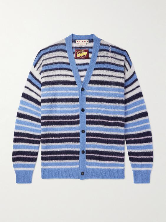 Striped multicolor cardigan from Marni