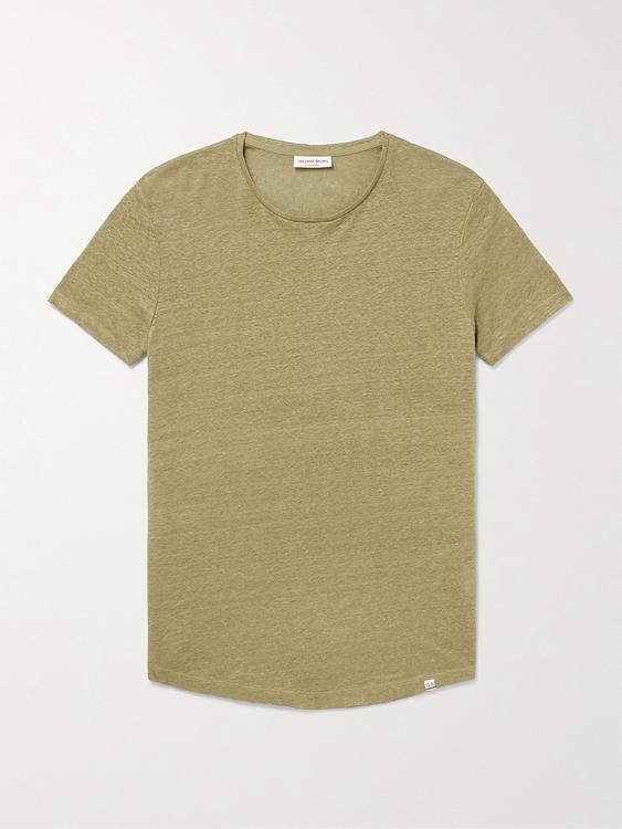 Khaki t-shirt from Orlebar Brown