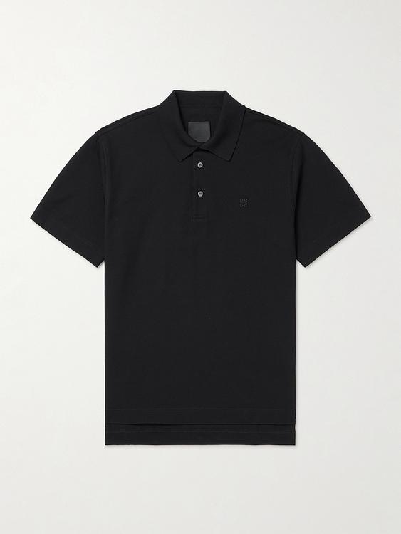 Black short sleeve polo shirt from Givenchy