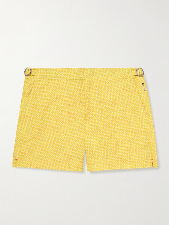 Yellow swim shorts from Orlebar Brown