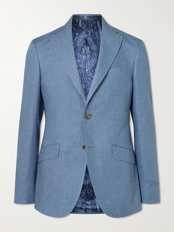 Blue suit jacket from Etro