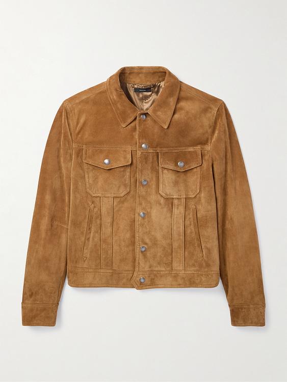 Brown leather jacket from Tom Ford