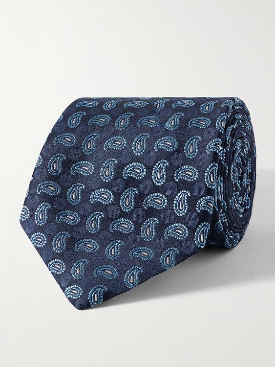 Dark blue tie from Etro