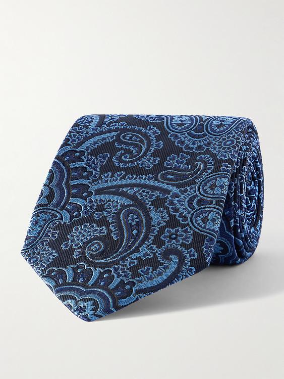 Dark blue tie from Etro