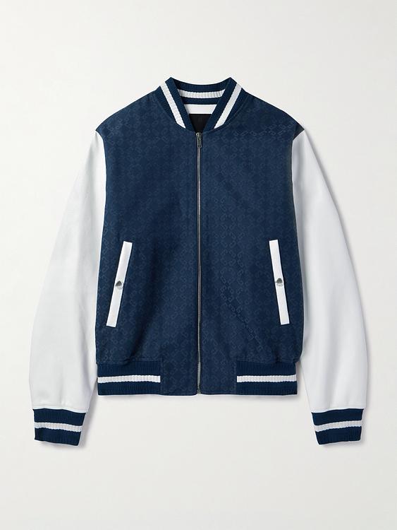 Print dark blue casual jacket from Givenchy