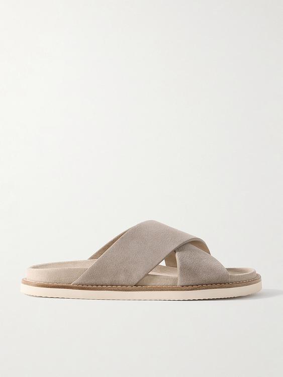 Grey sandals from Brunello Cucinelli