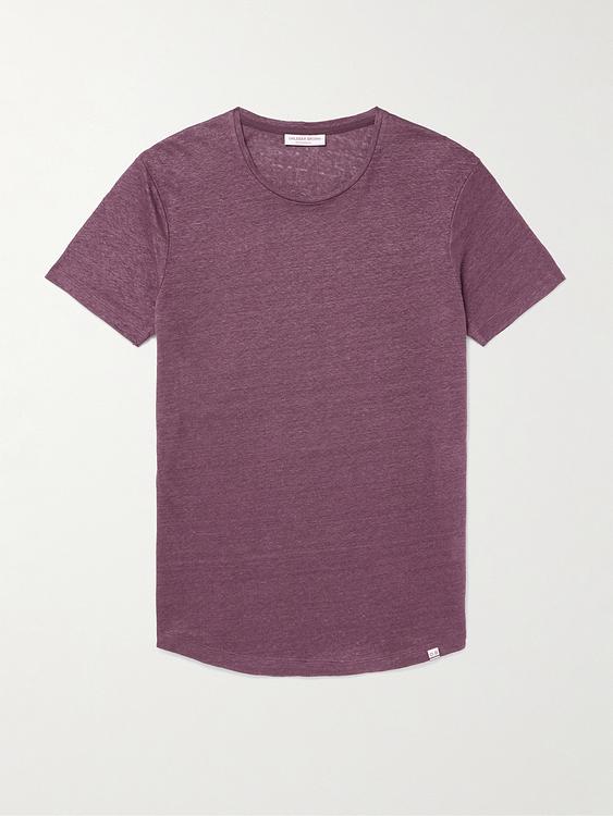 Purple t-shirt from Orlebar Brown