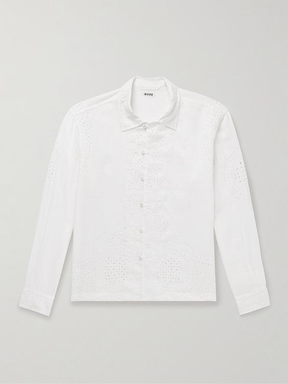 White linen shirt from Bode