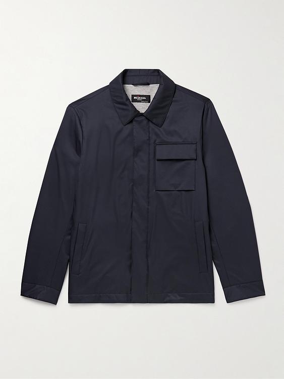 Black overshirt from Kiton