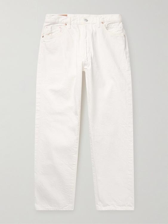 White jeans from Kaptain Sunshine
