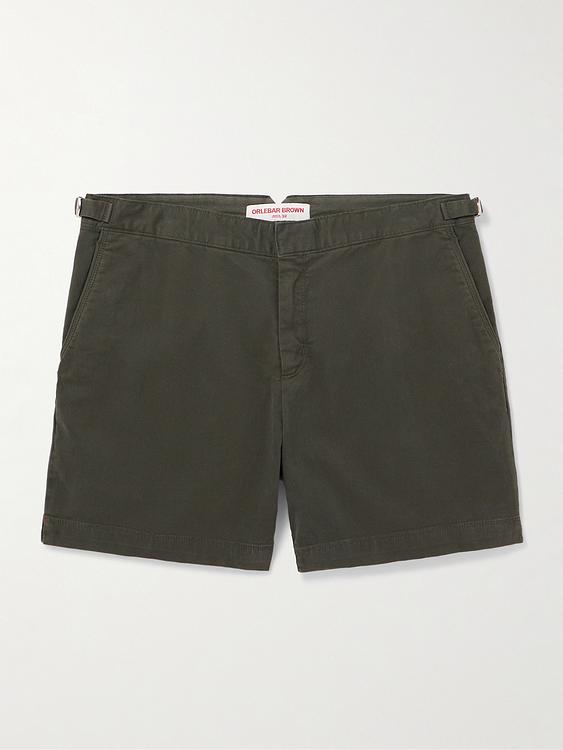 Dark green chino shorts from Orlebar Brown