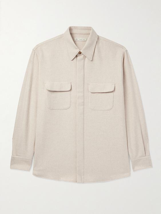 Beige overshirt from Umit Benan B+