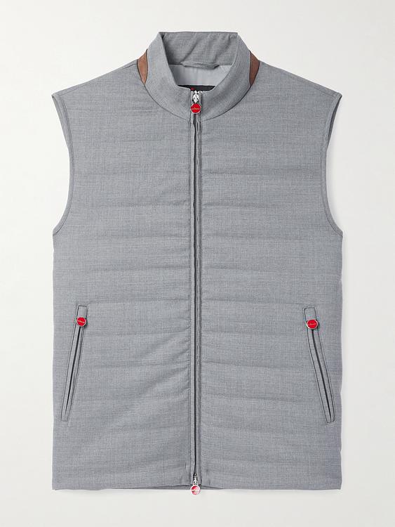 Grey vest from Kiton