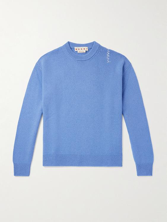 Blue cashmere sweater from Marni