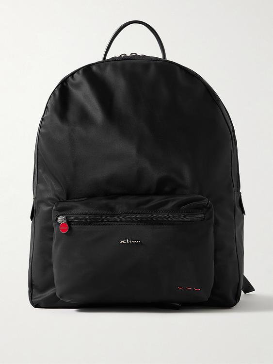 Black backpack from Kiton