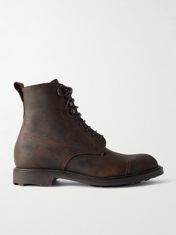 Black lace-up boots from Edward Green