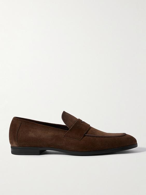 Dark brown loafers from Tom Ford