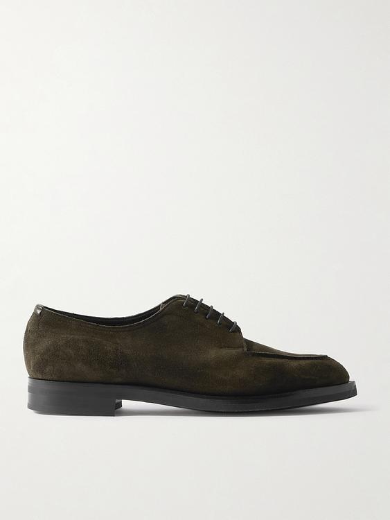 Dark green derby shoes from Edward Green