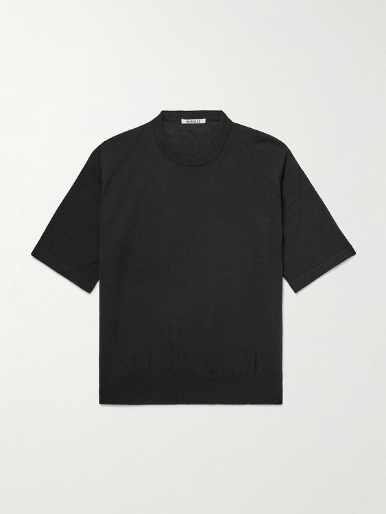 Black t-shirt from Auralee