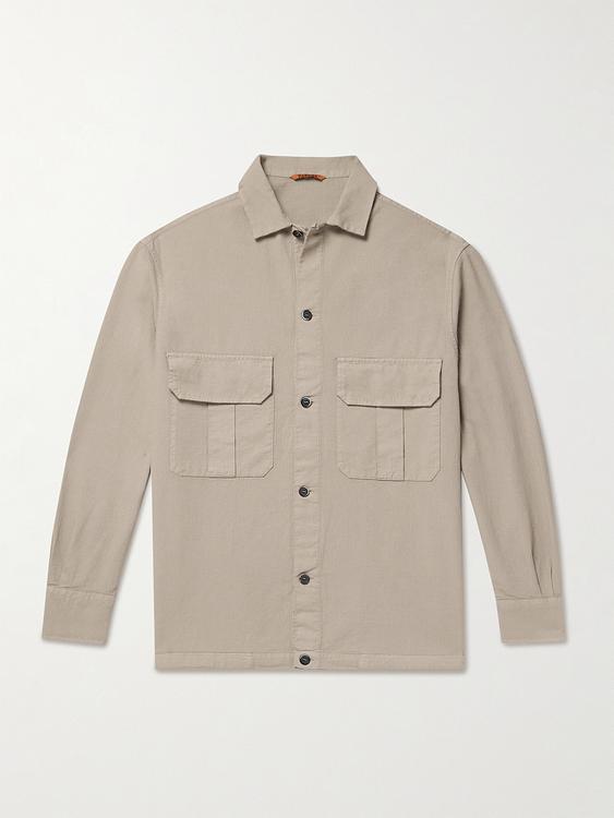 Taupe overshirt from Barena