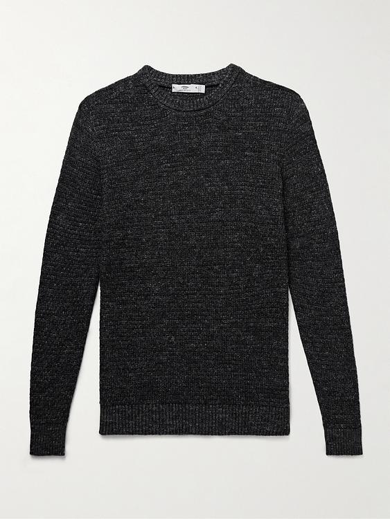 Black cashmere sweater from Inis Meáin