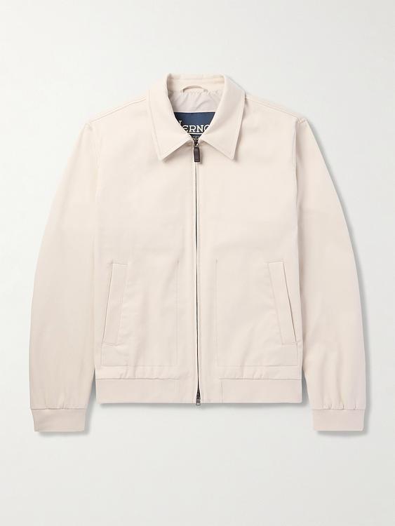 White bomber jacket from Herno