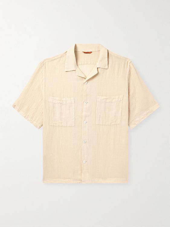 Beige short sleeve shirt from Barena