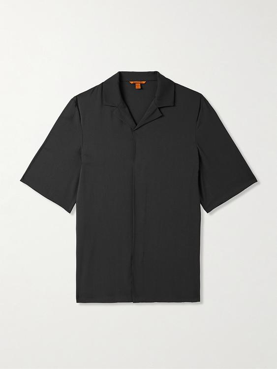 Black short sleeve shirt from Barena