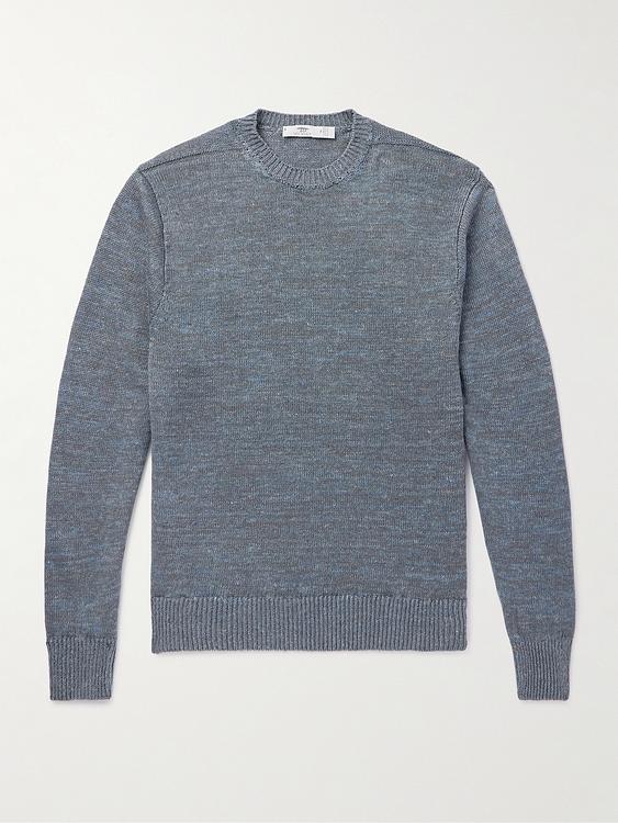 Blue sweater from Inis Meáin
