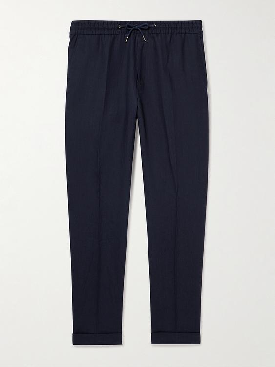 Black linen trousers from Paul Smith