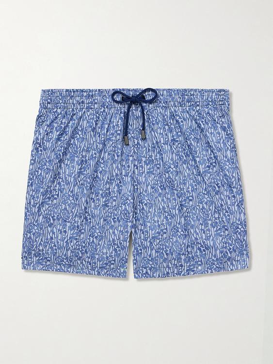 Blue swim shorts from Canali