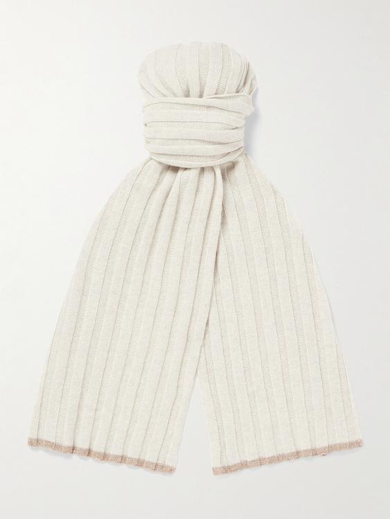 White scarve from Brunello Cucinelli