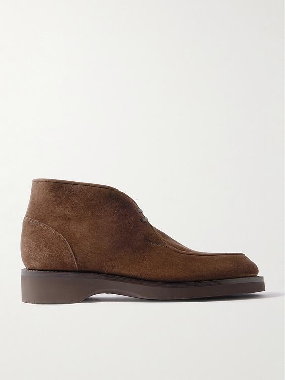 Brown chukka boots from John Lobb