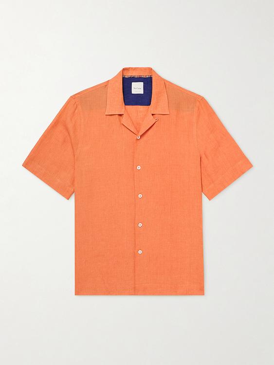 Orange short sleeve shirt from Paul Smith